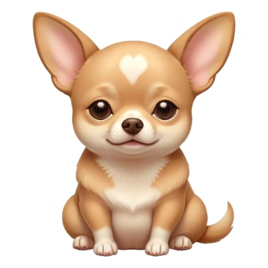 Cinematic Chubby Sleeping Fawn Chihuahua Portrait Emoji, Chubby and serene, with a petite, adorable build and a smooth fawn coat, eyes gently closed in peaceful slumber, Simplified yet irresistibly endearing features, highly detailed, glowing with a gentle, dreamy glow, high shine, relaxed and content, stylized with a touch of whimsy, bright and heartwarming, soft glowing outline, capturing the essence of a blissfully sleepy companion, so comically serene it feels like it could roll out of the screen and snore with adorable charm! sticker