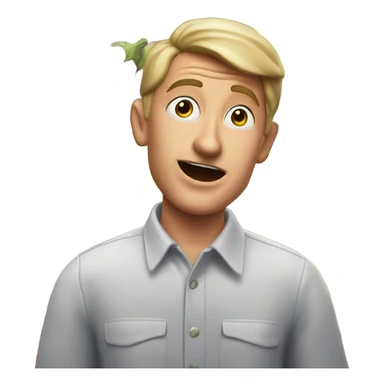 make a guy shoccked when he sees an eggplant shop sticker