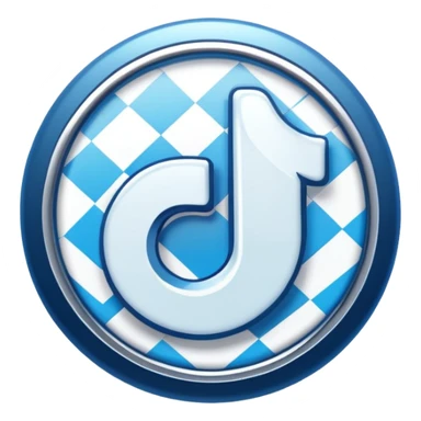 Make me an verified tiktok emoji like the one that's blue and inside is a white check sticker