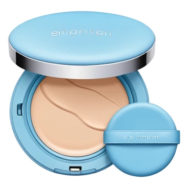 cushion foundation Pact in ligt blue color sticker