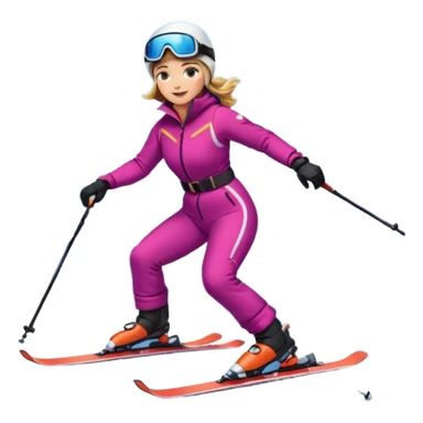 Woman Skiing, Matterhorn sticker