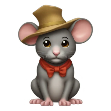 Renn Maus mit Hut  sticker