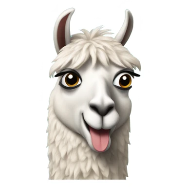 A lama cringing at something  sticker