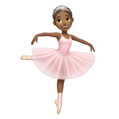 christmas ballerina with snowflakes  sticker