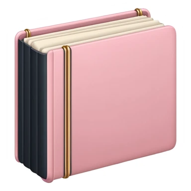 Aesthetic light pink book sticker