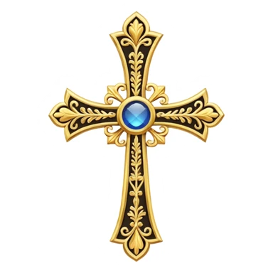 Orthodox cross. Transparent bakgrund. sticker