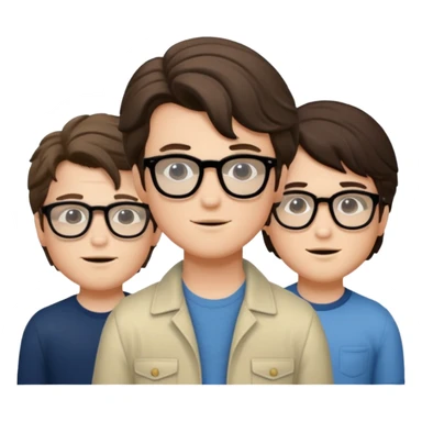 Billy hargrove and Steve harrington and mike in one Photo Wearing Glasses Looking cool and having Aura. sticker