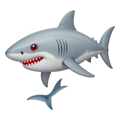 Tiburón con ojos de corazon sticker