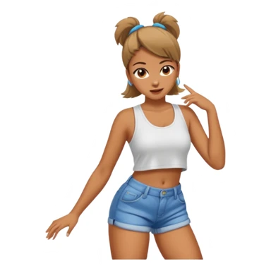 Girl twerking  sticker