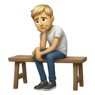 Man groaning because his feet hurt  sticker