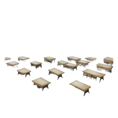 a classroom in a masjid where students sit on the blue carpet floor. sticker