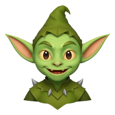 3d cute simple minimalist goblin sticker