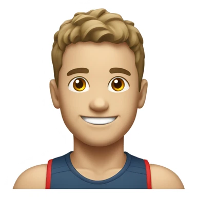 Crossfiter smiling boy in red sticker