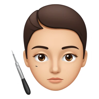 tweezers eyebrows sticker