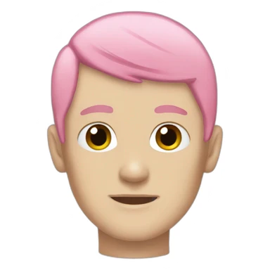 Lilpeep with pink hair sticker