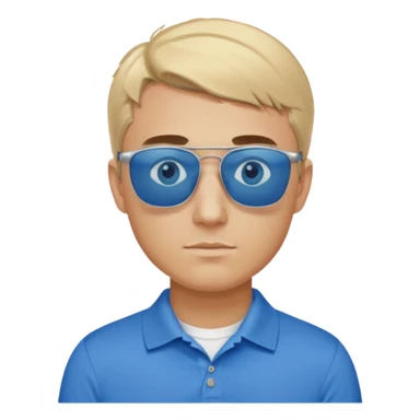 Charlie kirk with blonde hair and Blue eyes on epstein island but make hi really look like Charlie kirk sticker