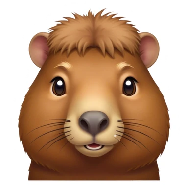 Cinematic Noble Capybara Portrait Emoji, Poised and serene, with a robust, rounded build covered in soft, earthy fur and gentle, wise eyes, Simplified yet sharp and sophisticated features, highly detailed, glowing with a warm, natural glow, high shine, intelligent and calm, stylized with an air of understated authority, focused and attentive, soft glowing outline, capturing the essence of a watchful and confident guardian that feels as though it could step out of the screen with effortless authority! sticker