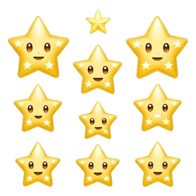 des petites etoiles lumineuses sticker