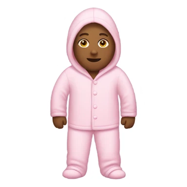 pink person in pink pajamas sticker