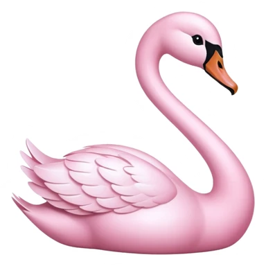 Pastel Pink Swan sticker