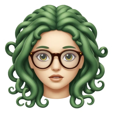 Medusa Versace with glasses  sticker