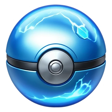 Mega Pokémon ball with energy effects sticker