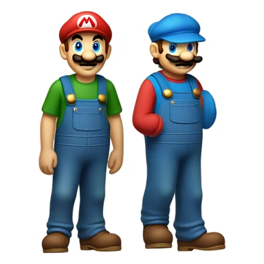 Mario and Luigi sticker