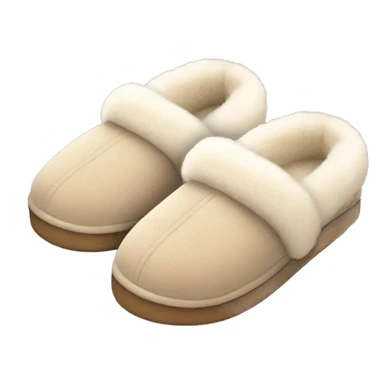 fuzzy ugg slippers light beige sticker