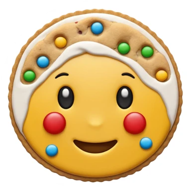 Unas galletas de navidad versión emoji sticker