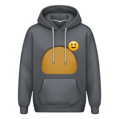 comfy dark grey minimalistic hoodie without logo sticker