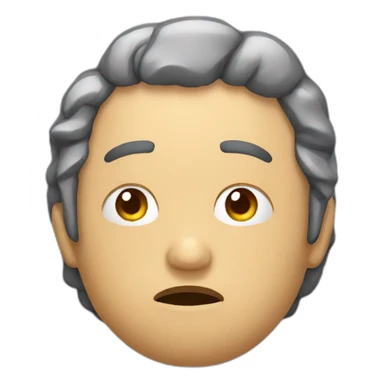 persona obesa triste sticker