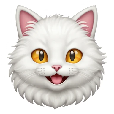 cat with star eyes and smiling with mouth open sticker