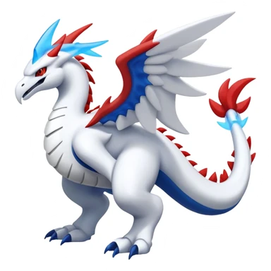 Kyurem-reshiram-Lugia-hybrid, full body sticker