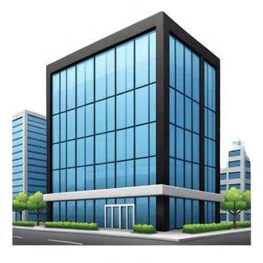 Corporate canteens as buildong outside view sticker