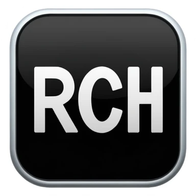 the word "RCH" on a sign with no other letters, words, or numbers sticker