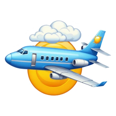 Crée un emoji en pixel art combinant 🛫 (avion au décollage) et 🌤️ (soleil derrière un nuage).
Style : rétro pixel art, résolution 32x32 pixels.
Format : PNG avec fond transparent. sticker