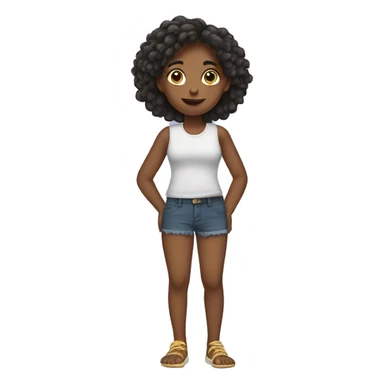 girl with big feet sticker