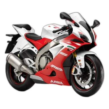 APRILIA RSV4 BLANC  ROUGE sticker