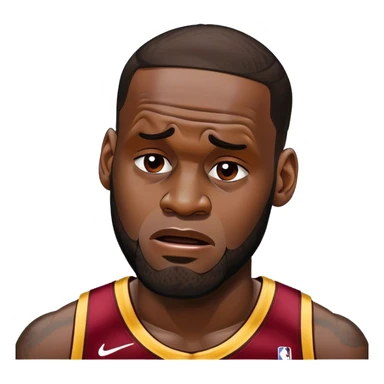 LeBron James crying because he lost a nba game sticker