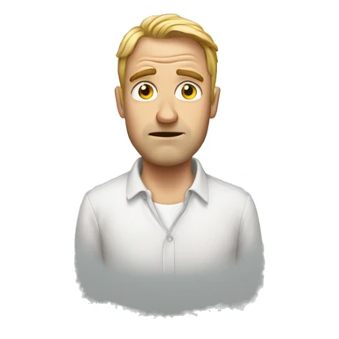 Grossed out white guy  sticker