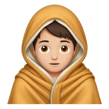 Someone under the blanket sticker