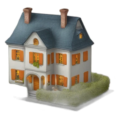 Maison citrouille sticker