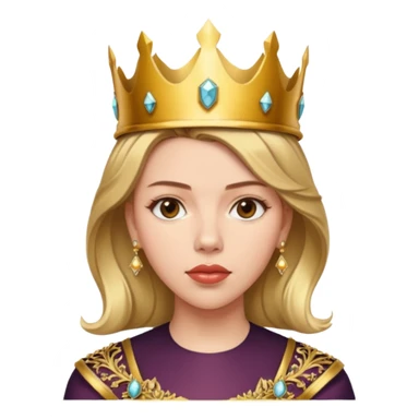 Scarlett Johansson, wearing crown  sticker