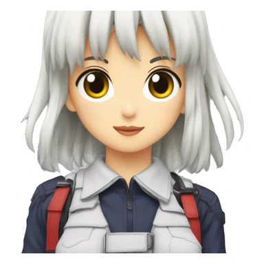 misato from neon genesis with birkin sticker