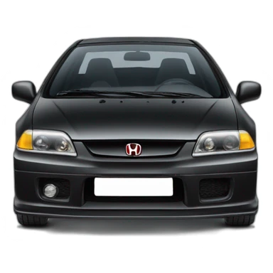 Honda-Civic-EK9, black sticker