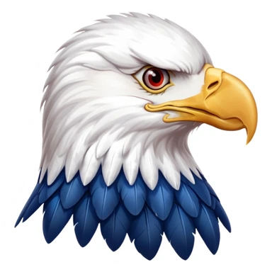 bald eagle, Fourth of July sticker