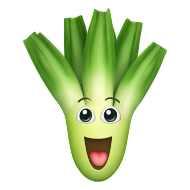 leek smiling sticker