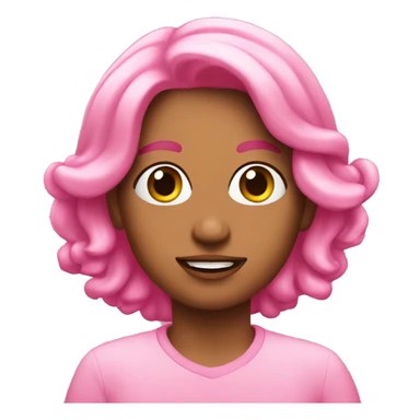 pembe fiyonk  sticker