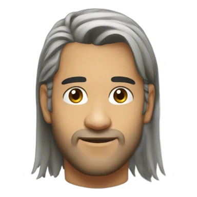 M.s dhoni long hair  sticker