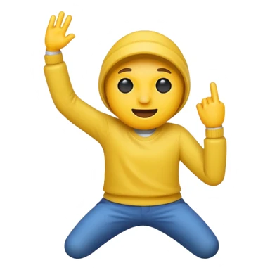 dabbing emoji sticker